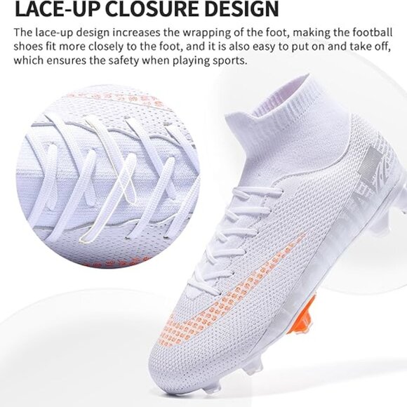 Zapatos De Fútbol Ultraligeros Para Hombre Botines De Fútbol Tenis Deportivas - Picture 1 of 4